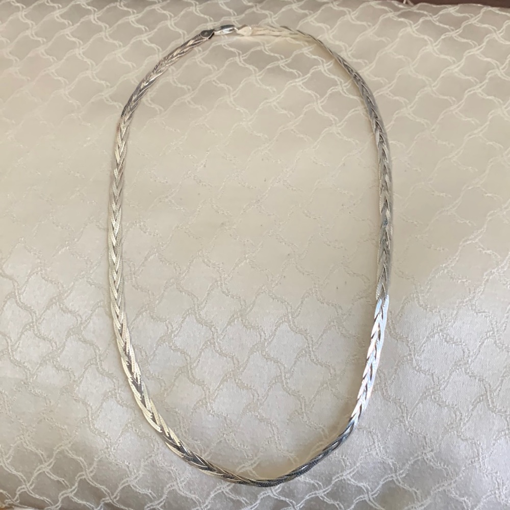 925 silver necklace 24”